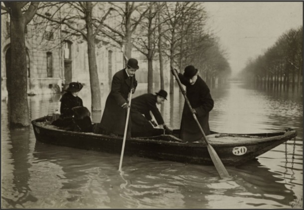 La gran inundación de París 1910