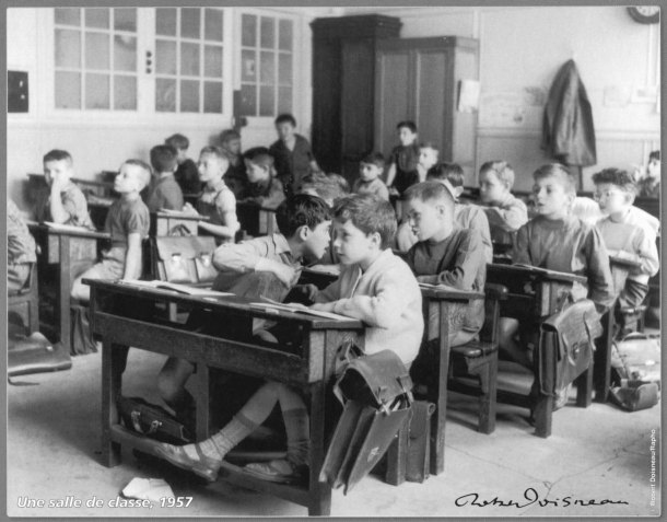 Une Salle de classe. Robert Doisneau. 1957